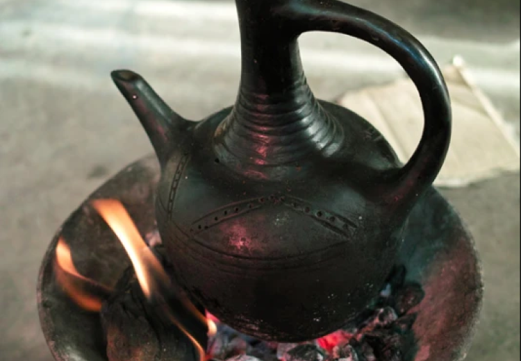 Ethiopian cultural coffee pot